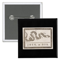 Join, or Die Flag Pinback Button