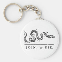 Join or Die Libertarian  Key Chain