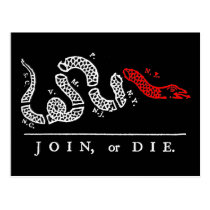 JOIN, or DIE New England postcards