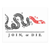 JOIN, or DIE New England postcards
