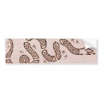 Join or Die ORIGINAL Benjamin Franklin Cartoon Bumper Sticker