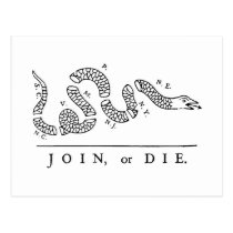 Join, or Die postcards