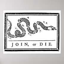 Join or Die Print