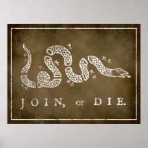 Join or Die Print