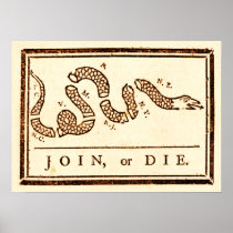 Join or Die Print