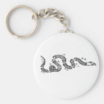 Join Or Die Snake Key Chain