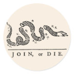 Join or Die stickers