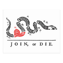 JOIN, or DIE Virginia postcards
