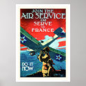 Join the Air Service and Serve in France (US02052) posters