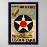 Join The Air Service "Learn-Earn" (Blue Border)