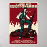 Join The Exorcist Commandos Propaganda Poster posters