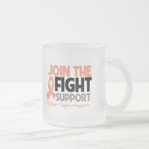 Join The Fight Support Uterine Cancer Awareness Coffee Mugs