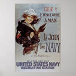 Join the Navy Recruitment Poster posters