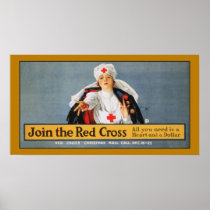 Join the Red Cross World War 1 Print
