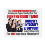 "Join The Right" Team Postcard