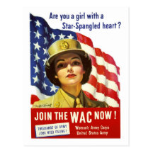 Join the WAC now! War Poster Post Card