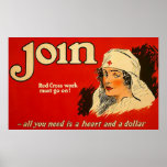 Join ~ Vintage Nurse WW1. posters