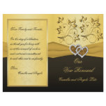 Joined Hearts Wedding Vow Renewal Program flyers