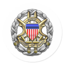 Joint Chiefs of Staff Round Stickers