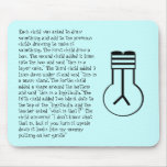 joke lightbulb mouse pad mousepads
