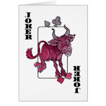 Joker Bull Greeting Card