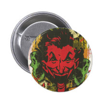 Joker Retro Comic Book Montage Button