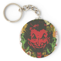 Joker Retro Comic Book Montage Key Chains