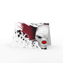 joker skull greeting cards