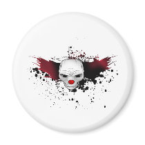 joker skull fridge magnet