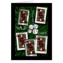 Jokers Wild Greeting Card
