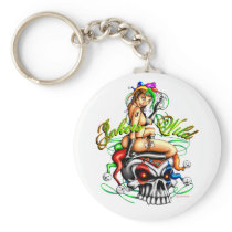 Jokers Wild White Keychain