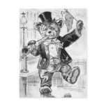 Jolly Bear Jerry - Letter J - Vintage Teddy Bear postcards