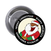 Jolly Black Saint Nicholas 2 buttons