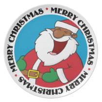 Jolly Black Saint Nicholas 2 plates