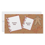 Jolly Christmas - Gingerbread Design photo cards