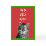 Jolly Christmas Kitten greeting card
