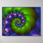 Jolly Green Curl Posters