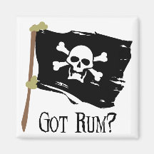 Jolly Roger Got Rum Magnet
