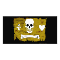Jolly Roger Map #2 Customized Photo Card