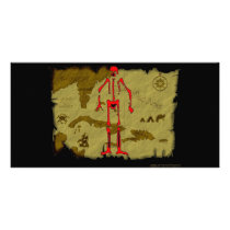 Jolly Roger Map #6 Custom Photo Card