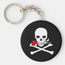 Jolly Roger (Rose)Keychain