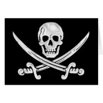 Jolly Roger Skull Card