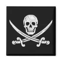 Jolly Roger Skull Magnets