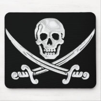 Jolly Roger Skull Mousepad