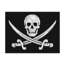 Jolly Roger Skull Post Cards