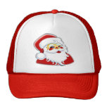 Jolly Santa Claus Christmas Trucker Hat (red)