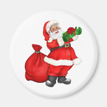 Jolly Santa Claus Refrigerator Magnet