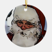 Jolly Santa Ornament