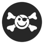 Jolly Smiley Round Sticker