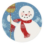 Jolly Snowman Sticker